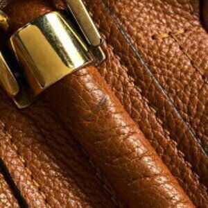 Chloe Brown Shoulder Paraty Bag Leather